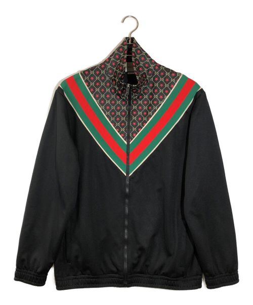 GUCCI（グッチ）GUCCI (グッチ) オーバーサイズトラックジャケット ブラック サイズ:Lの古着・服飾アイテム