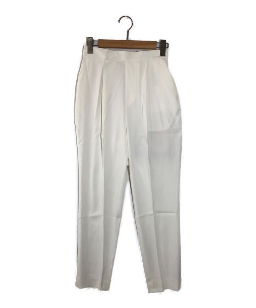 ENFOLD（エンフォルド）ENFOLD (エンフォルド) PEダブルクロス ゴムジョッパーズパンツ ホワイト サイズ:40の古着・服飾アイテム