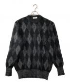 digawelディガウェル）の古着「Argyle Mohair Sweater　アーガイルモヘアセーター」｜ブラック
