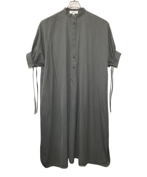 ENFOLD（エンフォルド）ENFOLD (エンフォルド) Comfortable Twill BIGシルエットドレス グレー サイズ:３８ 未使用品の古着・服飾アイテム