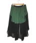 sacai (サカイ) プリーツラップスカート グリーン×ブラック サイズ:０：18800円