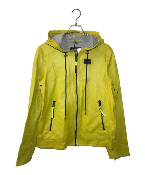 DIESEL（ディーゼル）DIESEL (ディーゼル) レザージャケット イエロー サイズ:L 未使用品の古着・服飾アイテム