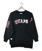 WTAPSダブルタップス）の古着「RIPPER 01 SWEATSHIRT　ロゴスウェット」｜ブラック