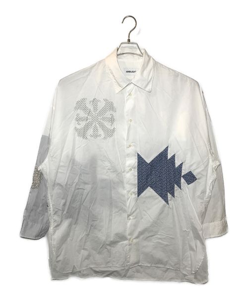 AMBUSH（アンブッシュ）AMBUSH (アンブッシュ) パッチワークオーバーサイズシャツホワイト ホワイト サイズ:Mの古着・服飾アイテム