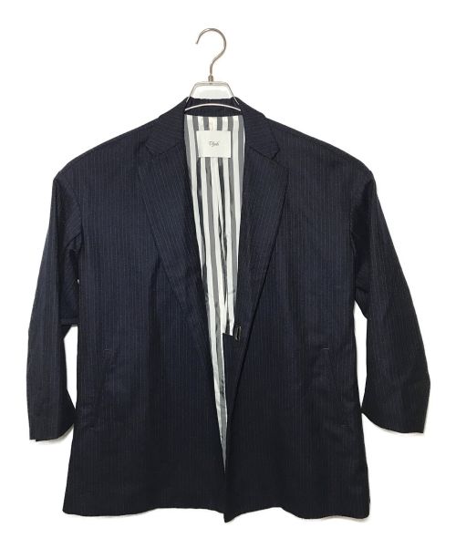 Ujoh（ウジョー）UJOH (ウジョー) ボックスジャケット ネイビー サイズ:2の古着・服飾アイテム