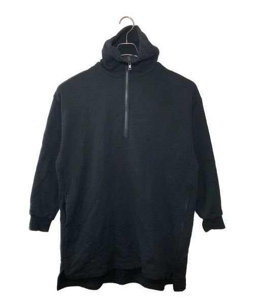 Y's（ワイズ）Y's (ワイズ) ハイカラーハーフジップスウェットシャツ ブラック サイズ:1の古着・服飾アイテム