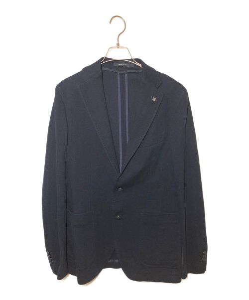 TAGLIATORE（タリアトーレ）TAGLIATORE (タリアトーレ) コットン ジャージー 2B ジャケット ネイビー サイズ:48の古着・服飾アイテム