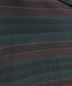 中古・古着 AURALEE (オーラリー) ウールポリエステルボーダーハーフスリーブシャツ ブラック×グリーン サイズ:SIZE 4：9800円
