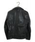 VANSON (バンソン) C2ソフトカウレザーダブルライダースジャケット ブラック サイズ:36：52800円