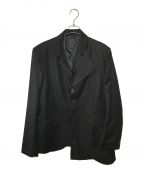 s'yteサイト）の古着「T/W GABARDINE JACKET WITH DOUBLE-TAILORED LEFT FRONT」｜ブラック
