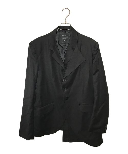 s'yte（サイト）s'yte (サイト) T/W GABARDINE JACKET WITH DOUBLE-TAILORED LEFT FRONT ブラック サイズ:3の古着・服飾アイテム