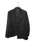 s'yte（サイト）の古着「T/W GABARDINE JACKET WITH DOUBLE-TAILORED LEFT FRONT」｜ブラック