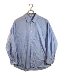ATON（エイトン）の古着「COTTON LAWN OVERSIZED SHIRT コットンローンオーバーサイズシャツ」｜ブルー