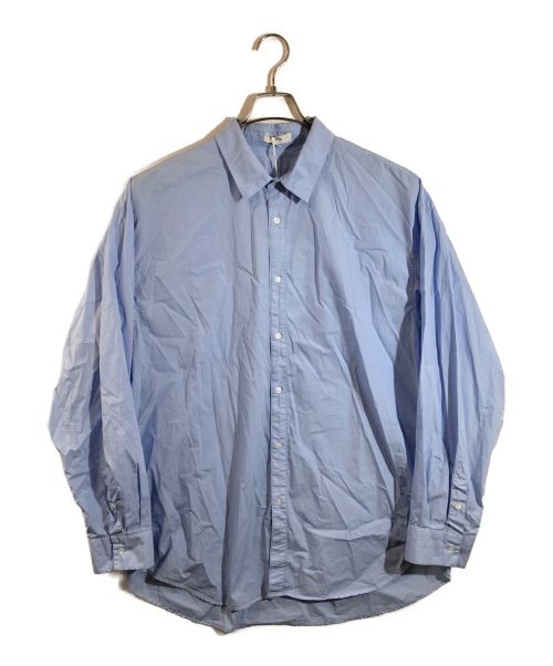 ATON（エイトン）ATON (エイトン) COTTON LAWN OVERSIZED SHIRT コットンローンオーバーサイズシャツ ブルー サイズ:48 未使用品の古着・服飾アイテム