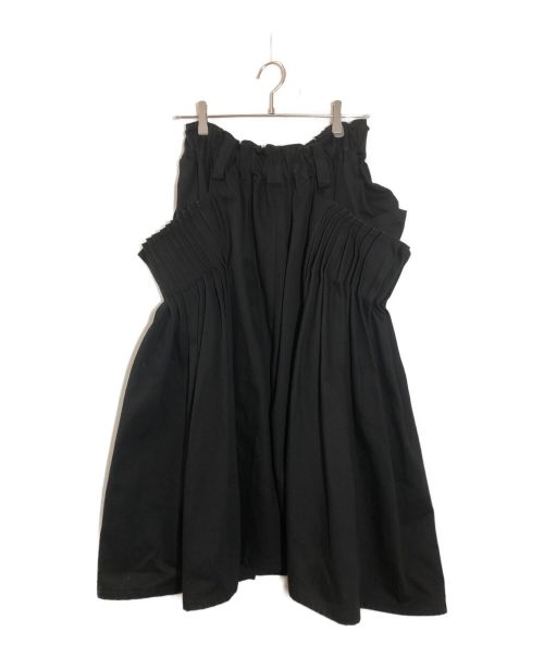 LIMI feu（リミフゥ）LIMI feu (リミフゥ) コットンワイドプリーツパンツ ブラック サイズ:Sの古着・服飾アイテム