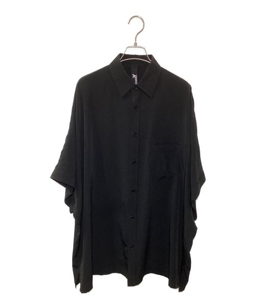 GROUND Y（グラウンドワイ）GROUND Y (グラウンドワイ) ドルマンビッグシャツ ブラック サイズ:1の古着・服飾アイテム