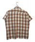 TOWN CRAFT (タウンクラフト) 60~70'sオープンカラーチェックシャツ ブラウン×ホワイト サイズ:L：8000円