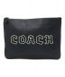 COACH（コーチ）の古着「ロゴレザークラッチバッグ」｜ブラック