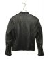 EMMETI (エンメティ) ラムスキンシングルライダースジャケット ブラック サイズ:44：39800円