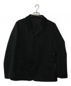 COMME des GARCONS HOMMEコムデギャルソン オム）の古着「ジャージー3Bテーラードジャケット」｜ブラック