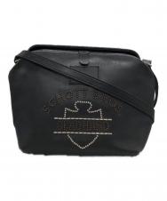 SCHOTT BROS. (ショット) GLAD HAND (グラッドハンド) BILL HEAD LEATHER SHOULDER FRAME BAG ブラック
