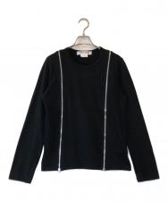 COMME des GARCONS COMME des GARCONS (コムデギャルソン コムデギャルソン) ZIPデザインカットソー ブラック サイズ:S