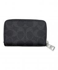 COACH (コーチ) モール ジップ アラウンド カード ケース ブラック