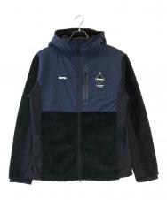 F.C.R.B. (エフシーレアルブリストル) POLARTEC FLEECE HYBRID HOOD TOP ネイビー サイズ:M