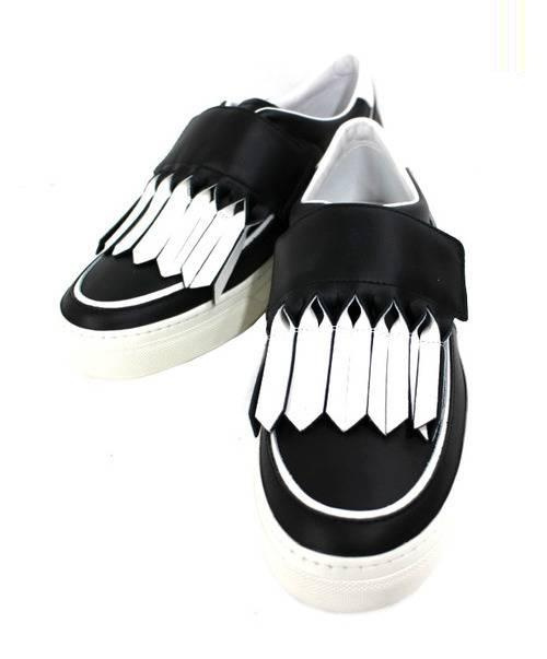中古 古着通販 Tods トッズ Origami Leather Sneakers ブラック ホワイト サイズ 37 1 2 ブランド 古着通販 トレファク公式 Trefac Fashion