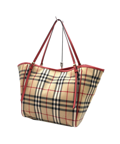 中古 古着通販 Burberry バーバリー ノヴァチェックトートバッグ ピンク ブラウン ブランド 古着通販 トレファク公式 Trefac Fashion