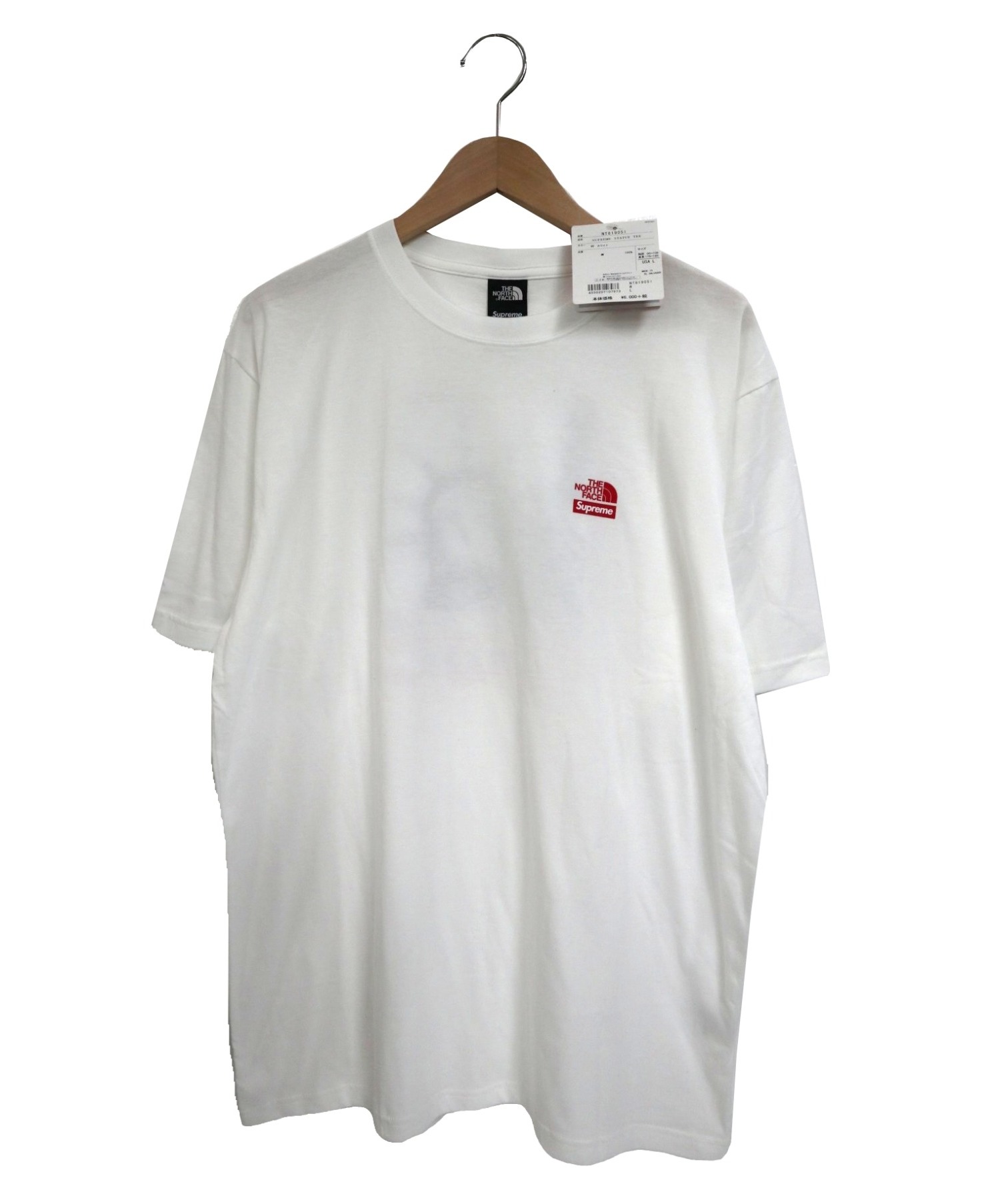 SUPREME×THE NORTH FACE (シュプリーム×ザ・ノースフェイス) コラボTシャツ ホワイト サイズ:XL 未使用品
