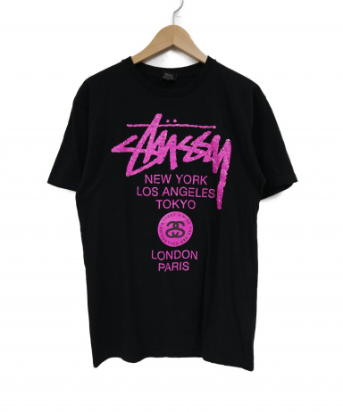 [中古]stussy(ステューシー)のメンズ トップス ワールドツアープリントTシャツ