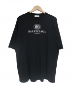 BALENCIAGAバレンシアガ）の古着「プリントロゴTシャツ」｜ブラック