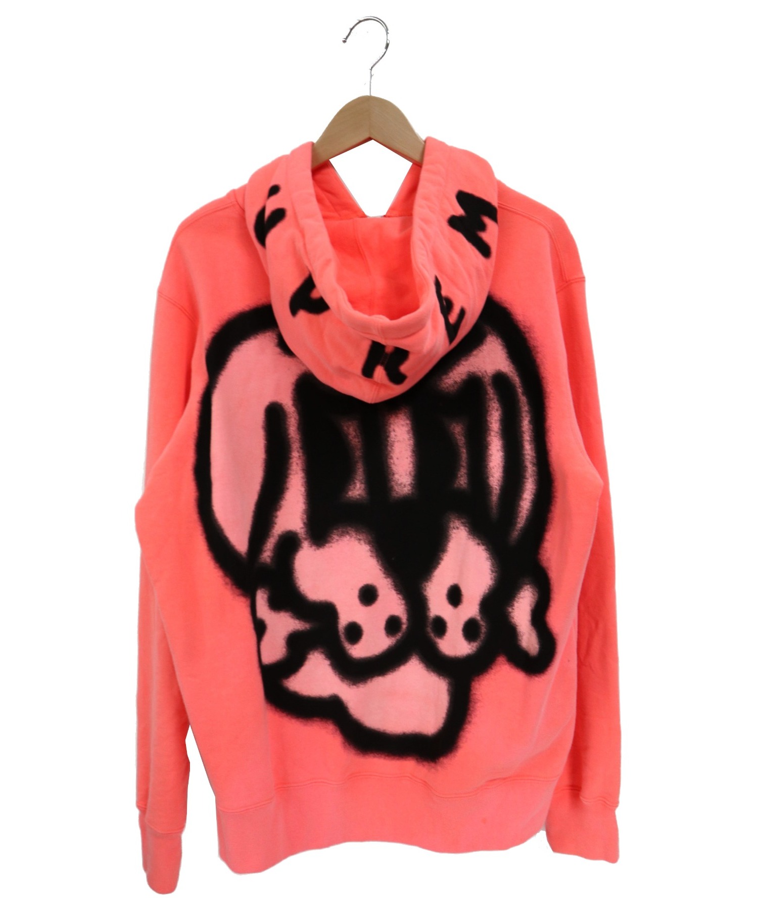 Supreme (シュプリーム) スプレーグラフィックジップパーカー ピンク サイズ:M Bone Zip Up Sweatshirt