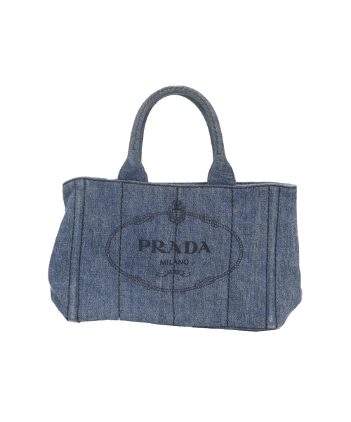 PRADA（プラダ）PRADA (プラダ) カナパミニトートバッグ ネイビー サイズ:下記参照 BN2439 204の古着・服飾アイテム