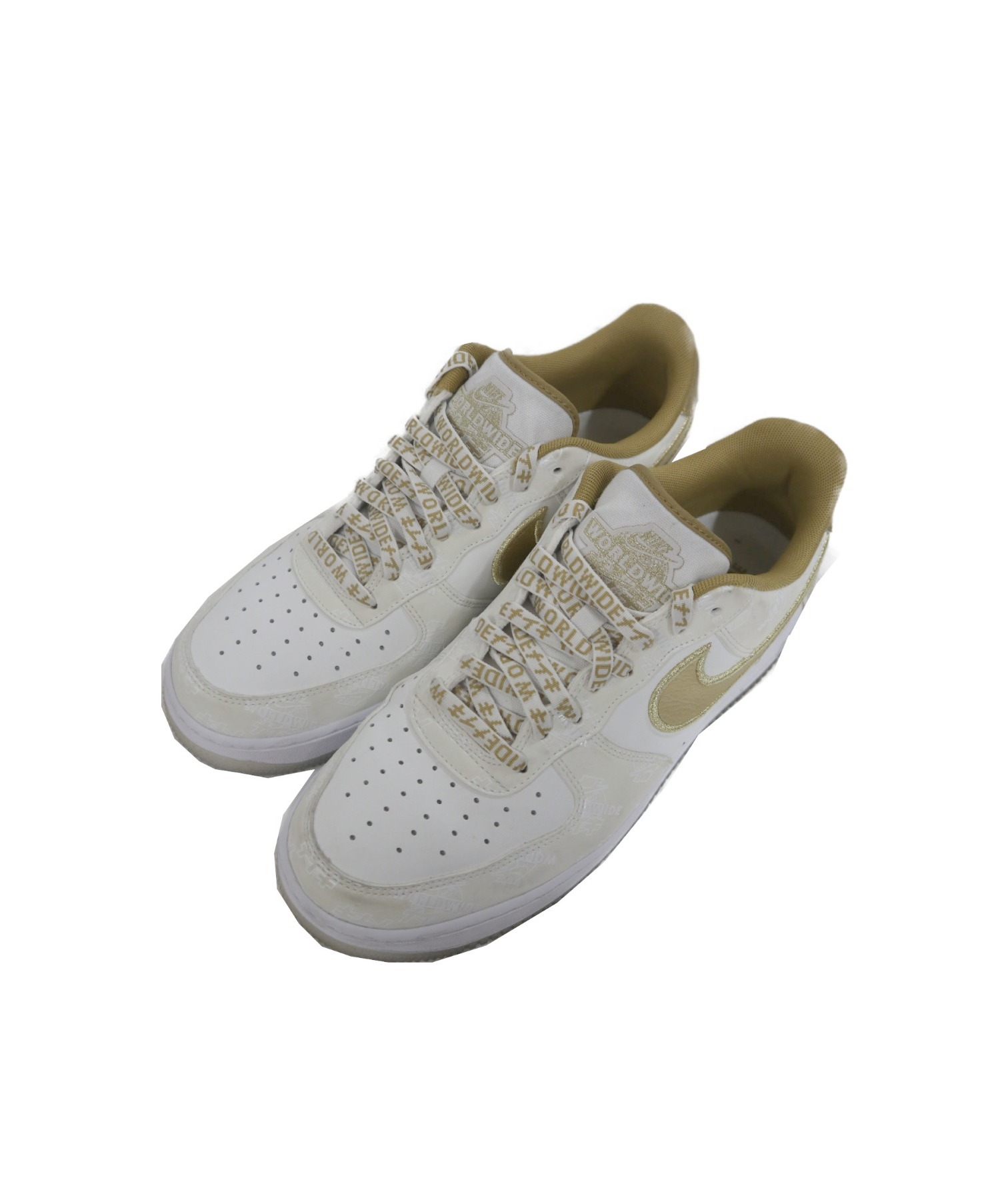 中古 古着通販 Nike ナイキ ローカットスニーカー ホワイト ゴールド サイズ 27 5 Da1343 170 Air Force 1 07 Lv8 Ww ブランド 古着通販 トレファク公式 Trefac Fashion