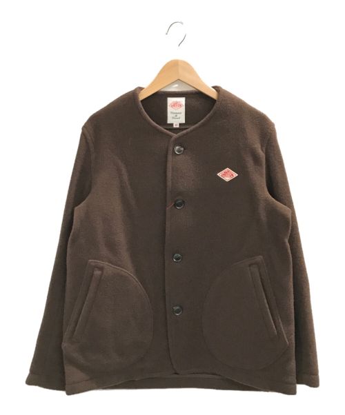 DANTON（ダントン）DANTON (ダントン) ウールモッサノーカラージャケット ブラウン サイズ:40の古着・服飾アイテム