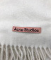 Acne studios (アクネストゥディオズ) 大判ウールマフラー ホワイト サイズ:下記参照：12800円