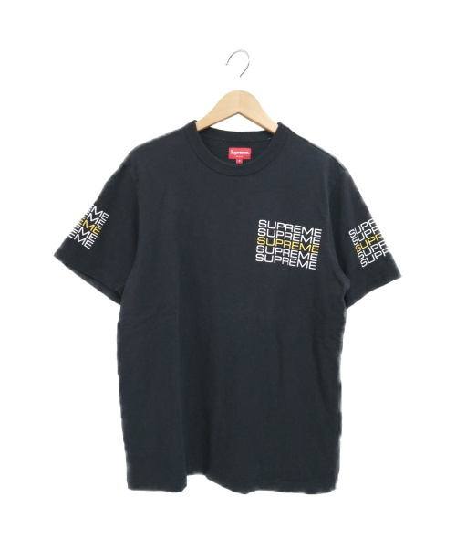 SUPREME（シュプリーム）SUPREME (シュプリーム) スタックロゴプリントTシャツ ブラック サイズ:S 19SS Stack Logo Teeの古着・服飾アイテム