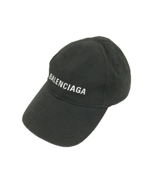 BALENCIAGA（バレンシアガ）BALENCIAGA (バレンシアガ) ロゴキャップ ブラック サイズ:下記参照 17FWの古着・服飾アイテム
