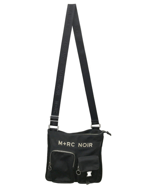 M+RC NOIR（マルシェノア）M+RC NOIR (マルシェノア) ロゴメッセンジャーバッグ ブラック サイズ:下記参照の古着・服飾アイテム