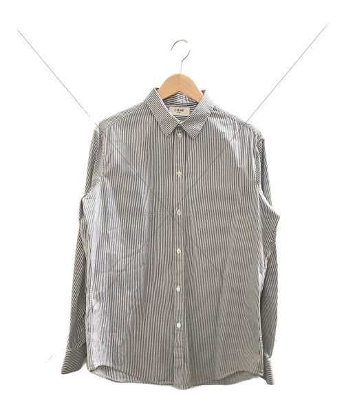 CELINE（セリーヌ）CELINE (セリーヌ) ストライプシャツ ホワイト×ブラック サイズ:40の古着・服飾アイテム