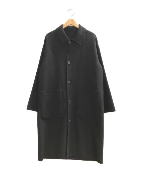 HARE（ハレ）HARE (ハレ) Wフェイスステンカラーコート ブラック サイズ:Sの古着・服飾アイテム