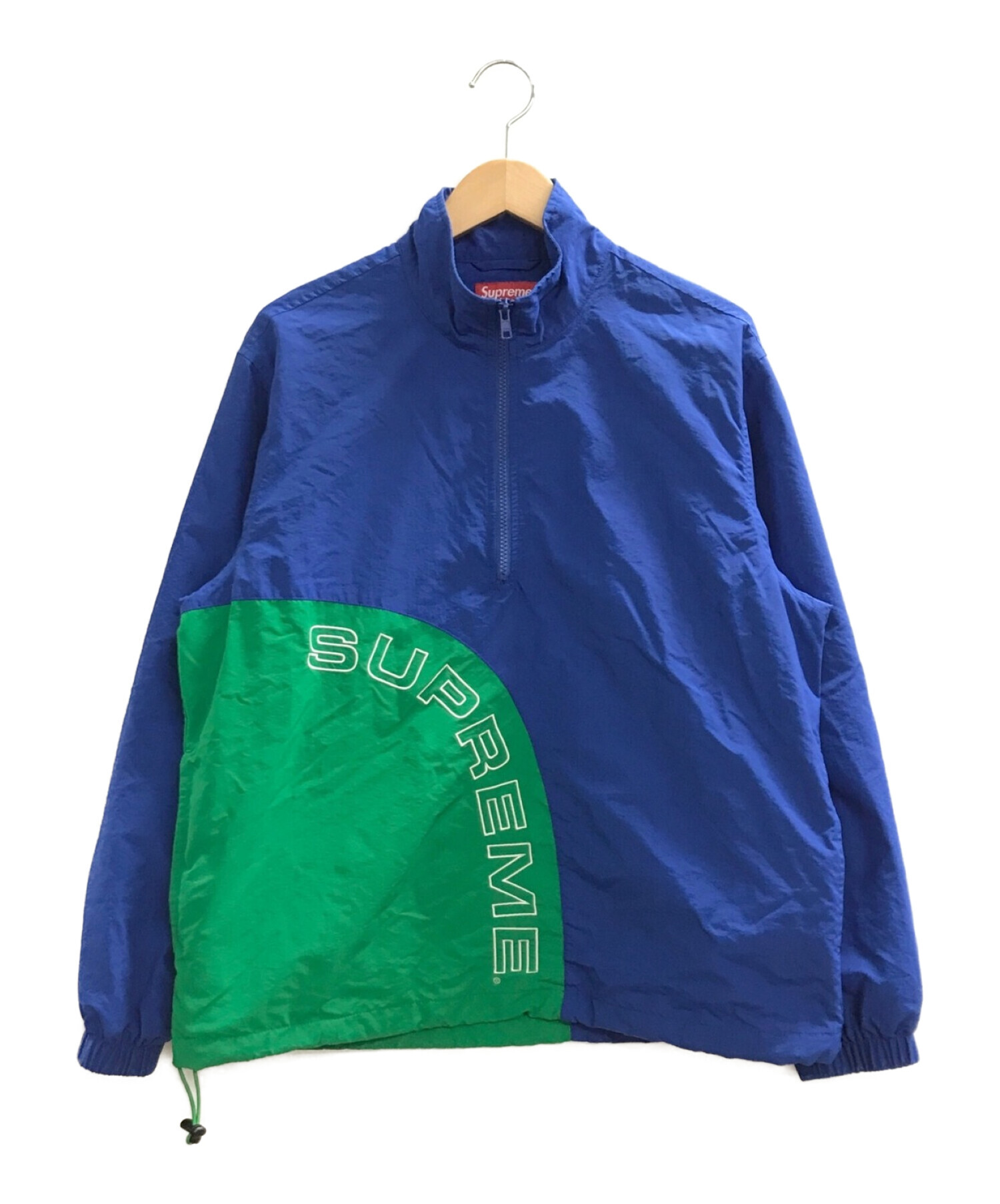 corner arc half zip pullover