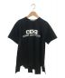 CDG（シーディージー）の古着「エアラインロゴカッティングTシャツ」｜ブラック