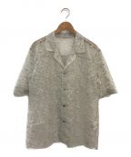 sulvam（サルバム）の古着「lace SH レースシャツ」｜グリーン