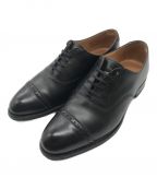 Lloyd footwear（ロイドフットウェア）の古着「パンチドキャップトゥシューズ」｜ブラック
