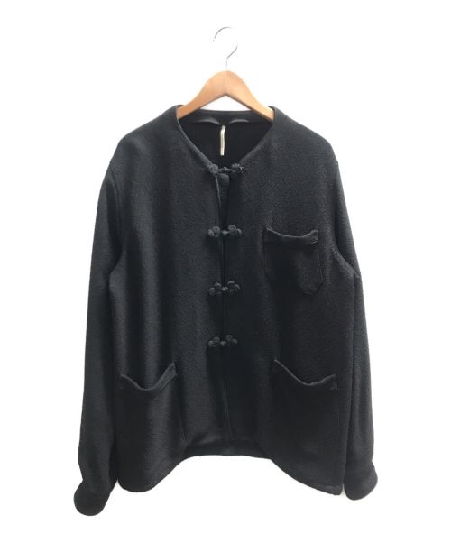 m's braque（エムズブラック）m's braque (エムズブラック) NO COLLAR CHINA SHIRTS JACKET ブラック サイズ:38の古着・服飾アイテム