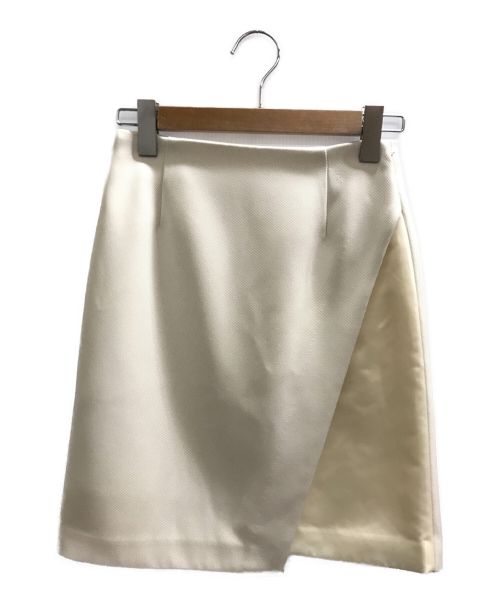 ESTNATION（エストネーション）ESTNATION (エストネーション) ツイルミニスカート ホワイト サイズ:36の古着・服飾アイテム