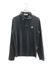 STONE ISLAND (ストーンアイランド) 長袖刺繍シャツ ブラック サイズ:Ｓ